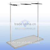 Stainless Steel Garment Display Rack With Under Platform thumbnail-1