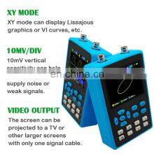 DSO2512G Digital Oscilloscope 120M Bandwidth 500M Sampling Mini 2 Channel Oscilloscope For Repairs thumbnail-2