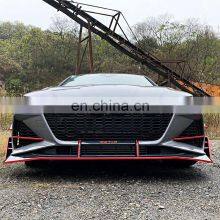ABS PP Material of Car Bumper Assembly Grille Front Lip for Audi A7 C8 2019 2020 Upgrade to Rs7 Model thumbnail-3