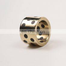 Oil Free Composite Copper Alloy Graphite Plugged Brass Shaft Bushing Bearing thumbnail-2