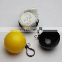 Plastic Emergency Rain Disposable Raincoat With Golf Ball and Keychain thumbnail-4