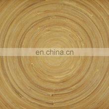Best Selling Natural Spun Round Bamboo Tray Custom Lacquer Outsite Serving Tray For Food Wholesale Made in Vietnam thumbnail-4