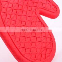Household Food Grade Silicone Cotton Double-Layer Heat Resistant Microwave Oven BBQ Gloves thumbnail-5
