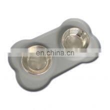 Factory Custom Silicone Pet Feeding Bowl , Pet Food Place Silicone Dog Food Water Bowl thumbnail-2