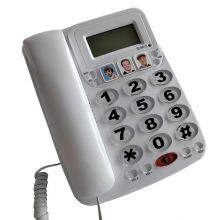 Landline Phone Analog Telephone With Display Shinny Surface thumbnail-1