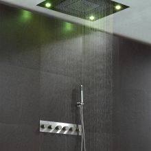 Large Size LED Shower Head Multi-fucntion Showerhead With Rainfall Waterfall Rain Curtain thumbnail-1