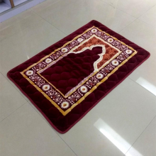 Anti Slip Backing Raschel Prayer Rug Islam Prayer Mat for Muslim thumbnail-4