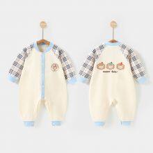 Newborn Baby Clothes Kids Romper Long Sleeve Climb Crawl Suit Children's Pajama Onesie Jumpsuit thumbnail-3