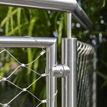 Wire Rope / Ferrule Rope Mesh Stainless Steel Net Stair Railing Mesh Protection Mesh Woven Diamond Plain Weave thumbnail-6