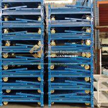 Jinchuan Non-standard Steel Folding Stacking Cage Cart, One-key Folding, Space-saving, Transparent and Visible, Efficient Management thumbnail-1