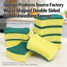 Wholesale Strong Absorption Double-sided Decontamination Clean Sponges for Dish Clean thumbnail-1