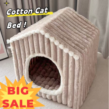 Deep Elliptical Corrugated Cat Scratching Bed - Curved Design for Comfort thumbnail-2