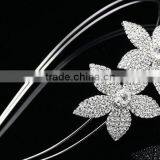 Wholesaler Fashion Women Metal Crystal Flower Charm Hairband for Wedding thumbnail-3