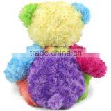 2016 NEW DESIN PLUSH RAINBOW TEDDY BEAR, RAINBOW COLOR PLUSH BEAR TOY FOR HOT SALE thumbnail-2