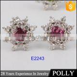 2015 Fashion Small 18k Gold Design Earring Models Jewelry Double Earring thumbnail-6
