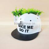 Fashion Hiphop COCO MAKE ME DO IT Embroidery Flat Brim Leather Cap Snapback thumbnail-2