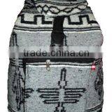 HANDMADE LOOM WOOL FABRIC BACKPACK