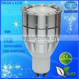 GU10 Cob Led Spots 9W 100-240VAC Dimmable