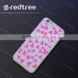 Hot Popular Heart Pattern With Glitter Tpu Cell Phone Cover Case