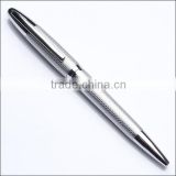 Shiny silver barrel Heavy metal ball pen and promotional pen