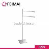 High Quality Free Standing Brass SS304 Chrome Plated Towel Holder Rack