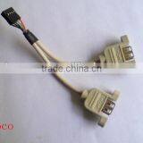 USB AFX 2 to 10P Bracket Cable in High Quality