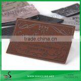 Sinicline Custom Jeans pu Label and Jeans Leather Patch Labels Made in China