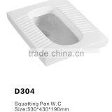 D304 Sanitary Ceramic Chaozhou Best Selling Squatting WC Pan thumbnail-2