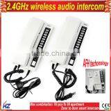 Hot selling 2.4GHz wireless handset intercom for many apartment, door to door calling