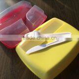 2015 Made in China Colorful Plastic Divider Lunch Box thumbnail-3