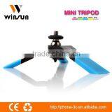 Portable Folding Tripod Mini Desktop Stand Rotation Holder for All Smart Phones Pad and Digital Camera thumbnail-1