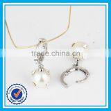 Cheap Wholesale Latest Design of Pearl Earrings Thailand Silver Jewellery thumbnail-2