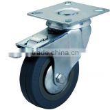 50mm swivel top plate industrial grey rubber caster