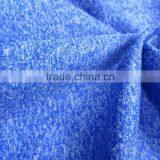 Velvet Fabric Deep Brilliant Blue Mix White Nylon Terylene Co-mingled Yarn Polyester Interlock Fabric thumbnail-5