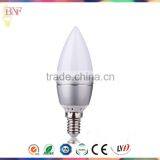 Silver C37 Die-Casting Aluminum Bulb 4W Dimmable Led Light Bulb