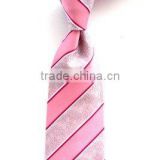 pink striped silk tie