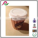 custom logo printed disposable paper coffee cup with lid