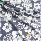 Blue Fabric With White Flower for Swimwear Fabric Stock thumbnail-2