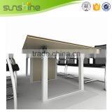 Factory in Guangzhou China High Reflective White Marble Conference Table thumbnail-2