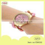Fashion Diamond Decoration Alloy Geneva Watches for Ladies thumbnail-2