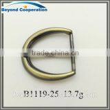 25mm Brush Antique Brass MS. MRS. Decorative Waist Strap Buckle thumbnail-6