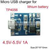 Special Charging Board TP4056 1A Lithium Battery Charging Module Electrical Impulse MICRO Interface Mike USB