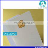 White SLE4428 Chip Contact Smart Card With Hico Magnetic Stripe