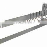 NSF Approval Stainless Steel Double Bar Pot Rack With Hooks thumbnail-2