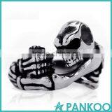 2016 Non-mainstream Fashion Classic Retro Series of Various Punk Skull Shape Thai Silver and Titanium Unisex Ring thumbnail-6