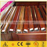 2014NEW and Popular ! 6063-T5 Wood Finish Aluminium Profiles/OEM/ODM Wood Effect Aluminium Powder Coatings Profile thumbnail-1