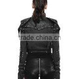 New Punk Rave Women Diesel-punk Jacket Black Goth thumbnail-6