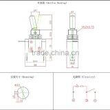 5A 3 Clubfoot Toggle Switch,waterproof Toggle Switch,SPDT & DPDT MINI TOGGLE SWITCH thumbnail-5