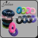 Fashion Telephone Solid Candy Color Elastic Hair Bands Bracelet Ponytail Holder Winter Christmas Scrunchies For Girl FHHTA0020-4 thumbnail-2