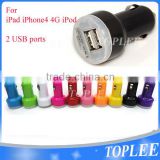 Double Usb Port Universal 2.1a dual usb car charger for Iphone 4s for Samsung